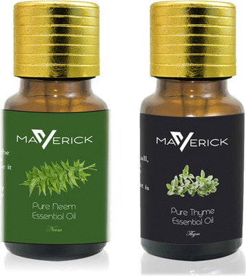 

Maverick Pure Thyme & Neem Essential oil with Orifice reducer(10 ml)