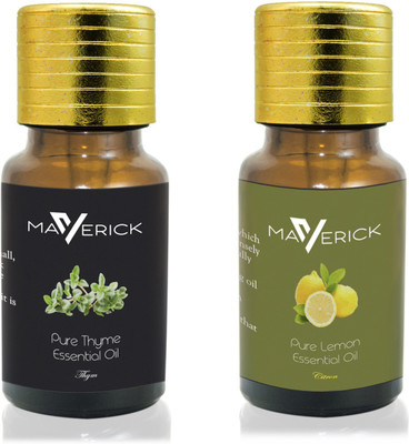 

Maverick Pure Thyme & Lemon Essential oil with Orifice reducer(10 ml)