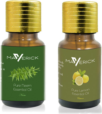 

Maverick Pure Lemon & Neem Essential oil with Orifice reducer(10 ml)