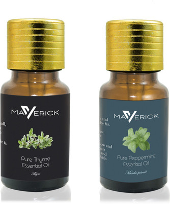 

Maverick Pure Thyme & Peppermint Essential oil with Orifice reducer(10 ml)