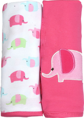 

Kiwi Printed  Swadding Baby Blanket(Cotton, Pink