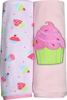 Kiwi Printed  Swadding Baby Blanket(Cotton, Pink