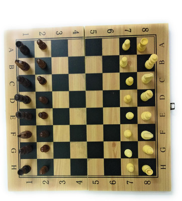 

DINAARKAN FOLDABLE WOODEN CHESS BOARD GAME WITH 32 PIECES Board Game