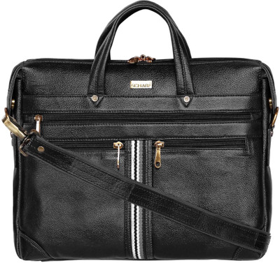 

SCHARF briefcase Medium Briefcase - For Men & Women(Black)