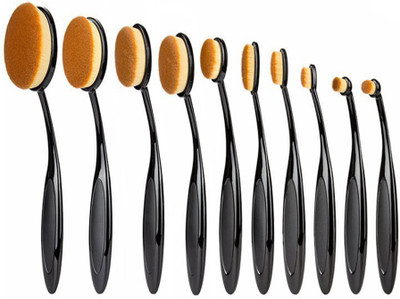 

Glamouroui Makeup Brush Eyebrow Powder Cream Foundation(Pack of 10)