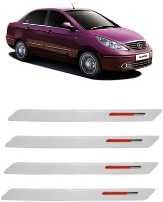 63 OFF on AutoKraftZ Silicone Car Bumper Guard White Pack of 4