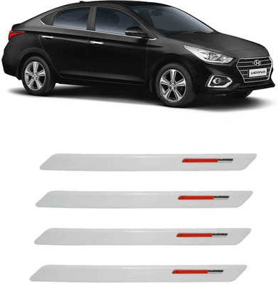 63 OFF on AutoKraftZ Silicone Car Bumper Guard White Pack of 4
