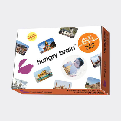 

hungry brain Mind Wealth FAMOUS RELIGIOUS PLACES OF INDIA- Easy & fun way of learning-2yr-6yr kids(Purple)
