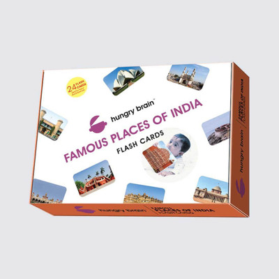 

hungry brain Mind Wealth FAMOUS PLACES OF INDIA- Easy & fun way of learning-2yr-6yr kids(Multicolor)