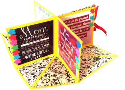 

RMantra Make Your Mom Feel Special on Mothers Day Handmade Greeting Card(Yellow, Pack of 1)