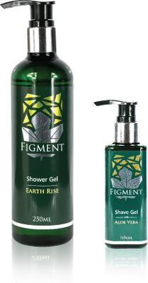 

FIGMENT Earth Rise Shower Gel (250 ml) and Aloe Vera Shave Gel (150 gm)(Set of 2)