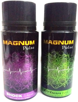 

MAGNUM PULSE SHOCK WAVE AND URBAN FEEL Perfume Body Spray - For Men & Women(300 ml, Pack of 2)