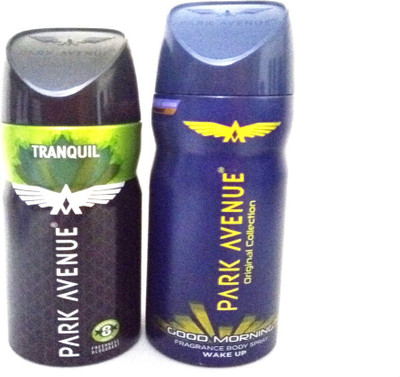 

Park Avenue TRANQUIL AND GOOD MORNING Deodorant Spray - For Men(280 ml, Pack of 2)