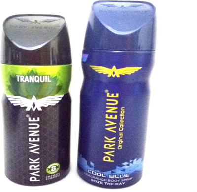 

Park Avenue TRANQUIL AND COOL BLUE Deodorant Spray - For Men(280 ml, Pack of 2)
