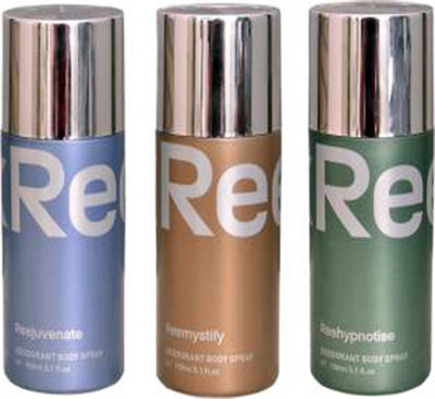 

REEBOOK REEJUVENATE REEMYSTIFY REEHYPNOTISE Body Spray - For Men & Women(150 ml, Pack of 3)