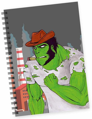 

Dpotli A5 Diary(Hulk being Wolverine with weed funny, Multicolor)