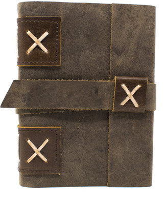 

Craft Club Regular Journal(100% Handmade Recycled Cotton Paper Journal With Belt (Finished Leather), Coffee)