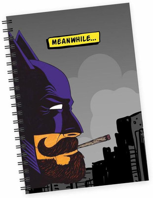 

Dpotli A5 Diary(Batman smoking up weed funny, Multicolor)