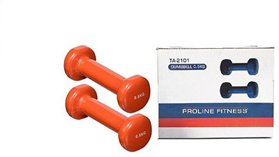 

Proline Fitness TA-2101 Dumbbell, 0.5Kg (Orange) Fixed Weight Dumbbell(2 kg)