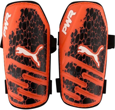 Puma evoPOWER 5.3 Football Shin Guard(Black, Fiery coral- black- wh
