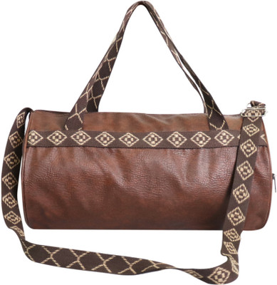

Topware trivago brown leatherite stylisg gym bag Gym Bag(Brown, Kit Bag)