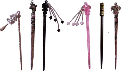 

KIYU Combo of Multi Color Juda Sticks Bun Stick(Multicolor)