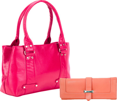 

Lady bar Shoulder Bag(Pink)