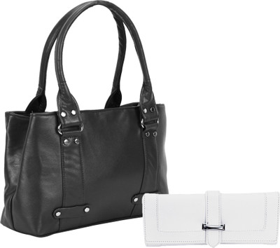 

Lady bar Shoulder Bag(Black, White)