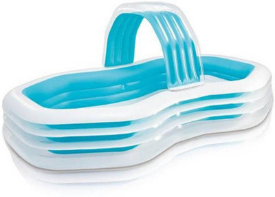 

BE YOU OWN LABEL BLUE COLORED FAMILY POOL BATH TUB WITH FREE PUMP Inflatable Play Gym(Blue)