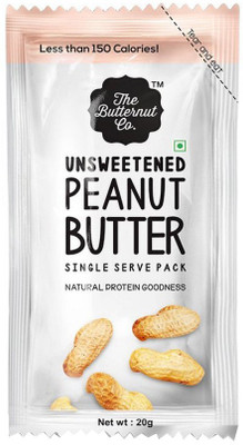 

The Butternut Co. Unsweetened Peanut Butter Sachet - Box of 6 20 g(Pack of 6)