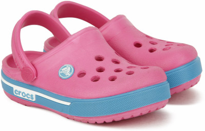 

Crocs Boys & Girls Sling Back Clogs(Pink, Neon magenta /bluebell