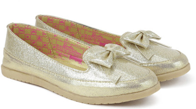 

Barbie Girls Slip on Loafers(Gold, Holographic gold