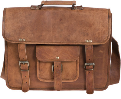 

Smile2u Retailers 15.6 inch Expandable Laptop Messenger Bag(Brown)