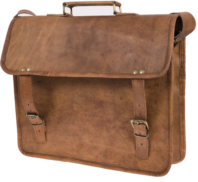 

Smile2u Retailers 15.6 inch Expandable Laptop Messenger Bag(Brown)