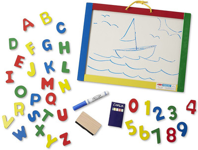 

Melissa & Doug Magnetic Chalk Dry Erase Board(Multicolor)