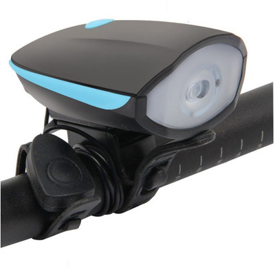 

AlexVyan USB Rechargeable Bike Horn and Head Light Super Bright 3 Modes LED Front Light for Bycycle LED Front Light(Blue)