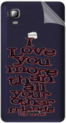 Snooky Soft Transparent Tpu Film For Micromax Canvas Doodle 3 A102 Love You Micromax Canvas Doodle 3 A102 Mobile Skin(Transparent)