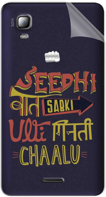 Snooky Soft Transparent Tpu Film For Micromax Canvas Doodle 3 A102 Seedhi Baat Micromax Canvas Doodle 3 A102 Mobile Skin(Transparent)