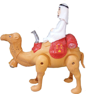 

TALKING GANESHA Walking Camel with Sheikh, lights & music toy for kids (multicolors)(Multicolor)