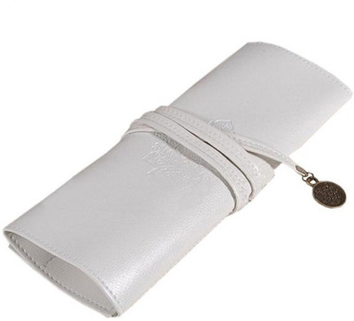 

ZenShanti World White Art Artificial Leather Pencil Box(Set of 1, White)