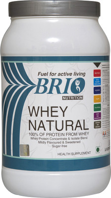 

Brio Brio Basics Whey Natural Whey Protein(0.82 kg, Mildly flavoured and sweetened)