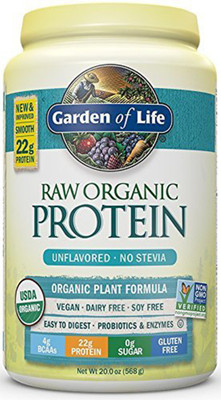 

Garden of Life Raw Organic Protein 568gm Plant-Based Protein(568 g, Unflavored)