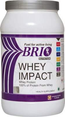 Brio Brio Basics Whey Impact Whey Protein(0.82 kg, Banana Toffee)