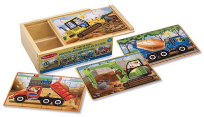 

Melissa & Doug Construction Puzzles in a Box(48 Pieces)