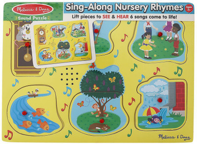 

Melissa & Doug Sing Along Nursery Rhymes Puzzleset(6 Pieces)