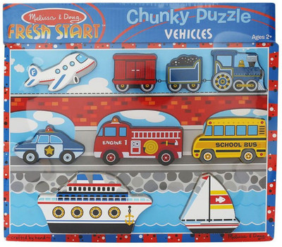 

Melissa & Doug Vehicles Puzzle Set(9 Pieces)