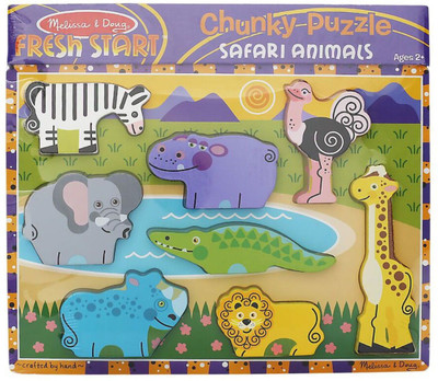 

Melissa & Doug Safari Animalspuzzle Set(8 Pieces)