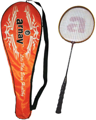 

Arnav Light Weight High Tempered Steel Shaft Badminton Racquet With Full Cover Multicolor Strung Badminton Racquet(G4 - 3.25 Inches, 95 g)
