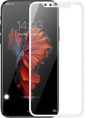 GADGETSMORE Edge To Edge Tempered Glass for Apple iPhone X(Pack of 1)