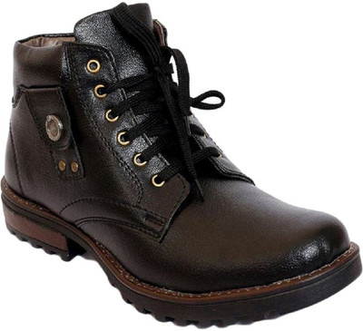 

SHOES ICON Shoes Icon brown black casual party wear boots shoes for men's Party Wear For Men Boots For Men and boys Casuals For Men(Brown, Black